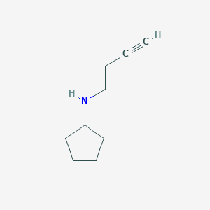 molecular formula C9H15N B1527214 N-(but-3-yn-1-yl)cyclopentanamine CAS No. 1394041-84-9