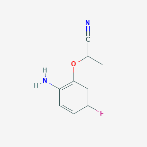 2-(2-Amino-5-fluorophenoxy)propanenitrile