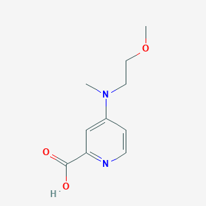 4-[(2-Methoxyethyl)(methyl)amino]pyridine-2-carboxylic acid