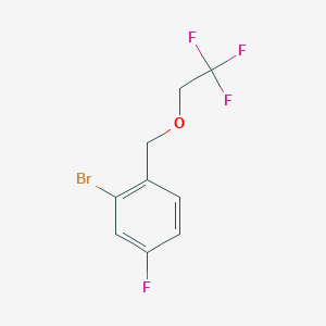 2-Bromo-4-fluoro-1-((2,2,2-trifluoroethoxy)methyl)benzene