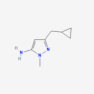 3-(cyclopropylmethyl)-1-methyl-1H-pyrazol-5-amine