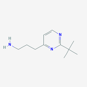 3-(2-Tert-butylpyrimidin-4-yl)propan-1-amine