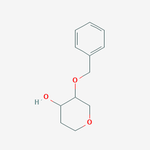 molecular formula C12H16O3 B1527227 3-(Benzyloxy)oxan-4-ol CAS No. 1251259-59-2