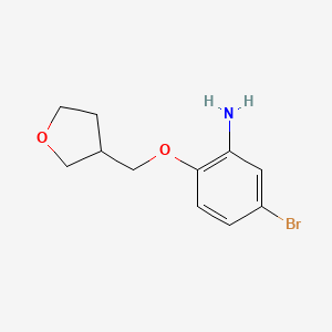 5-Bromo-2-[(oxolan-3-yl)methoxy]aniline