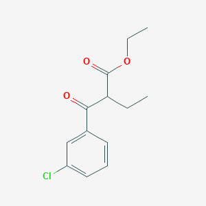 molecular formula C13H15ClO3 B1527233 Ethyl 2-(3-chlorobenzoyl)butanoate CAS No. 1282994-87-9