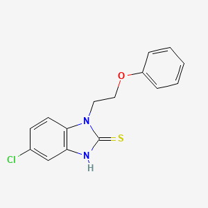 5-chloro-1-(2-phenoxyethyl)-1H-1,3-benzodiazole-2-thiol