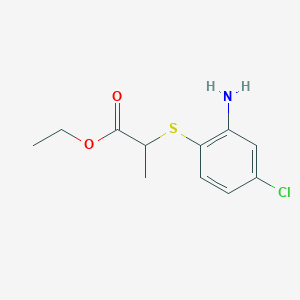 Ethyl 2-[(2-amino-4-chlorophenyl)sulfanyl]propanoate