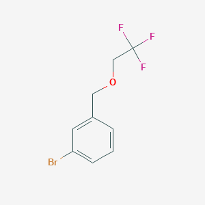 molecular formula C9H8BrF3O B1527241 1-Bromo-3-((2,2,2-trifluoroethoxy)methyl)benzene CAS No. 1248738-39-7