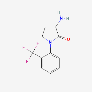 3-Amino-1-[2-(trifluoromethyl)phenyl]pyrrolidin-2-one