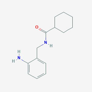 N-[(2-aminophenyl)methyl]cyclohexanecarboxamide