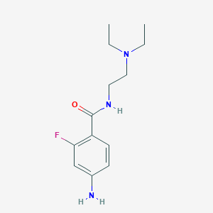 molecular formula C13H20FN3O B1527248 4-amino-N-[2-(diethylamino)ethyl]-2-fluorobenzamide CAS No. 1093728-01-8