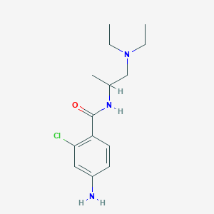 4-amino-2-chloro-N-[1-(diethylamino)propan-2-yl]benzamide