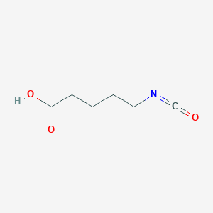 molecular formula C6H9NO3 B15272533 5-Isocyanatopentanoicacid 