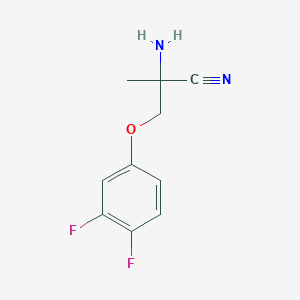 2-Amino-3-(3,4-difluorophenoxy)-2-methylpropanenitrile