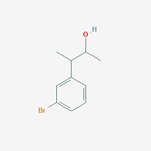 molecular formula C10H13BrO B15272622 3-(3-Bromophenyl)butan-2-ol 