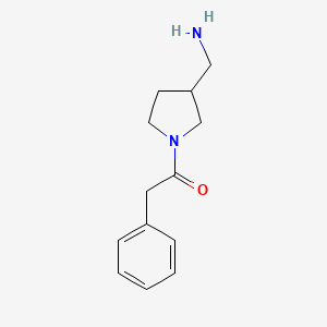 1-[3-(Aminomethyl)pyrrolidin-1-yl]-2-phenylethan-1-one