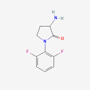 molecular formula C10H10F2N2O B1527265 3-Amino-1-(2,6-difluorophenyl)pyrrolidin-2-one CAS No. 1249892-73-6