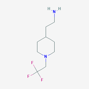 2-[1-(2,2,2-Trifluoroethyl)piperidin-4-yl]ethan-1-amine