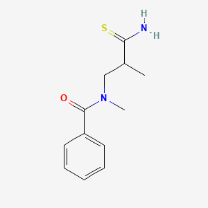 molecular formula C12H16N2OS B1527267 N-(2-carbamothioyl-2-methylethyl)-N-methylbenzamide CAS No. 1247440-04-5