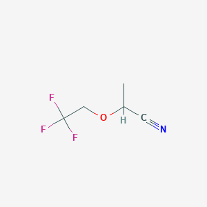 molecular formula C5H6F3NO B1527271 2-(2,2,2-Trifluoroethoxy)propanenitrile CAS No. 1250815-37-2