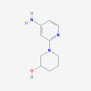 molecular formula C10H15N3O B1527274 1-(4-氨基吡啶-2-基)哌啶-3-醇 CAS No. 1247521-45-4