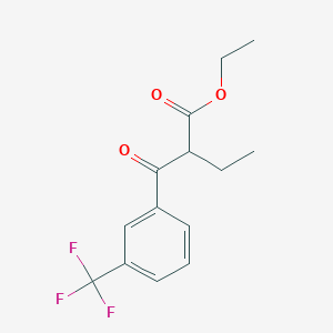 Ethyl 2-[3-(trifluoromethyl)benzoyl]butanoate