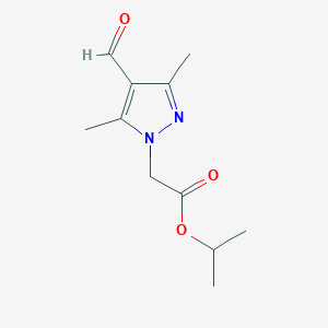 propan-2-yl 2-(4-formyl-3,5-dimethyl-1H-pyrazol-1-yl)acetate