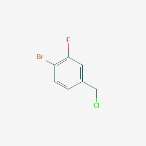 molecular formula C7H5BrClF B1527285 1-Bromo-4-(chloromethyl)-2-fluorobenzene CAS No. 1214322-98-1