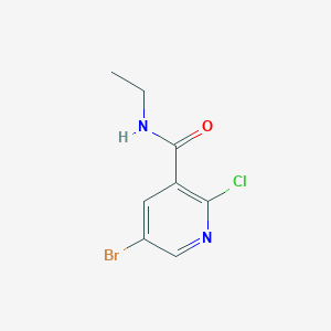 molecular formula C8H8BrClN2O B1527291 5-Bromo-2-chloro-N-ethyl-nicotinamide CAS No. 1249312-18-2