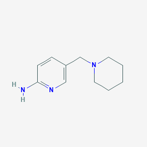 molecular formula C11H17N3 B1527297 5-(Piperidin-1-ylmethyl)pyridin-2-amine CAS No. 864660-06-0