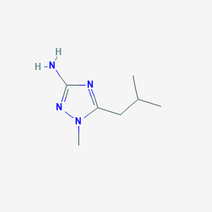 molecular formula C7H14N4 B15273028 1-Methyl-5-(2-methylpropyl)-1H-1,2,4-triazol-3-amine 