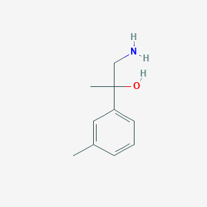 molecular formula C10H15NO B1527305 1-Amino-2-(3-methylphenyl)propan-2-ol CAS No. 133562-35-3