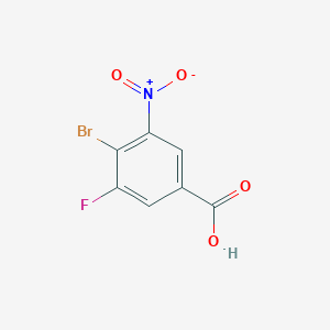 molecular formula C7H3BrFNO4 B1527308 4-溴-3-氟-5-硝基苯甲酸 CAS No. 1249531-65-4