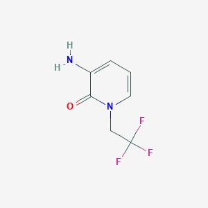 molecular formula C7H7F3N2O B1527309 3-Amino-1-(2,2,2-trifluoroethyl)-1,2-dihydropyridin-2-one CAS No. 1250672-75-3