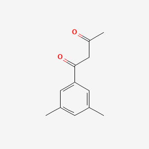 molecular formula C12H14O2 B15273106 1-(3,5-Dimethylphenyl)butane-1,3-dione 