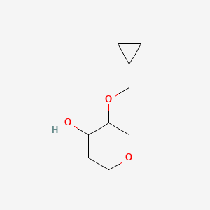 B1527311 3-(Cyclopropylmethoxy)oxan-4-ol CAS No. 1247557-37-4