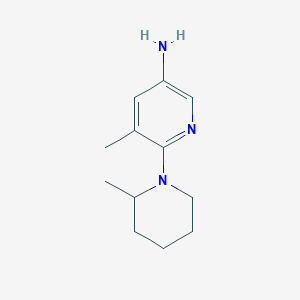 5-Methyl-6-(2-methylpiperidin-1-yl)pyridin-3-amine