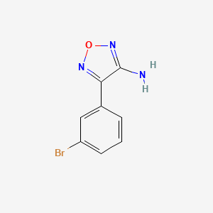 molecular formula C8H6BrN3O B1527317 4-(3-Bromophenyl)-1,2,5-oxadiazol-3-amine CAS No. 1250843-92-5