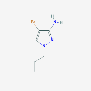 molecular formula C6H8BrN3 B1527318 4-bromo-1-(prop-2-en-1-yl)-1H-pyrazol-3-amine CAS No. 1249309-34-9