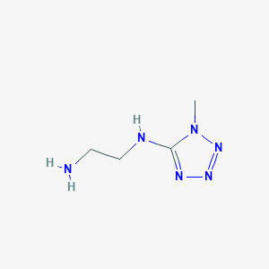 molecular formula C4H10N6 B1527324 N-(2-aminoethyl)-1-methyl-1H-1,2,3,4-tetrazol-5-amine CAS No. 1340144-46-8
