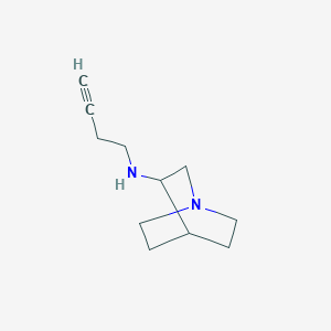 molecular formula C11H18N2 B15273255 N-(But-3-YN-1-YL)-1-azabicyclo[2.2.2]octan-3-amine 
