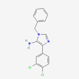 1-benzyl-4-(3,4-dichlorophenyl)-1H-imidazol-5-amine