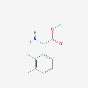 molecular formula C12H17NO2 B15273294 Ethyl 2-amino-2-(2,3-dimethylphenyl)acetate 