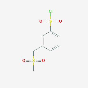 3-(Methanesulfonylmethyl)benzene-1-sulfonyl chloride