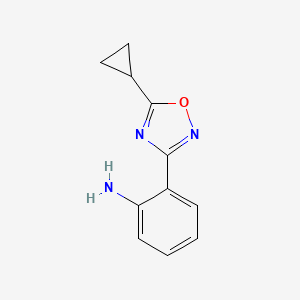 2-(5-Cyclopropyl-1,2,4-oxadiazol-3-yl)aniline