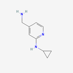 4-(aminomethyl)-N-cyclopropylpyridin-2-amine