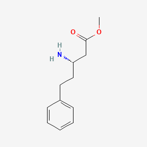 molecular formula C12H17NO2 B15273469 methyl (3S)-3-amino-5-phenylpentanoate 