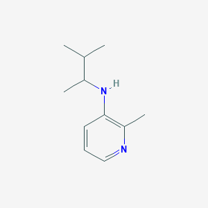 molecular formula C11H18N2 B15273485 2-methyl-N-(3-methylbutan-2-yl)pyridin-3-amine 