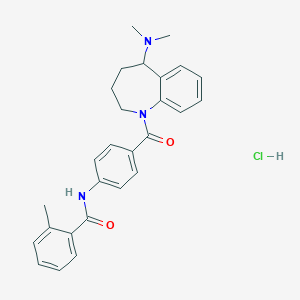 molecular formula C27H30ClN3O2 B152735 Mozavaptan Hydrochloride CAS No. 138470-70-9