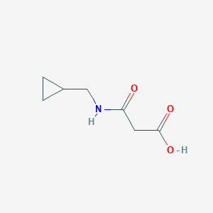molecular formula C7H11NO3 B1527351 2-[(Cyclopropylmethyl)carbamoyl]acetic acid CAS No. 773099-97-1